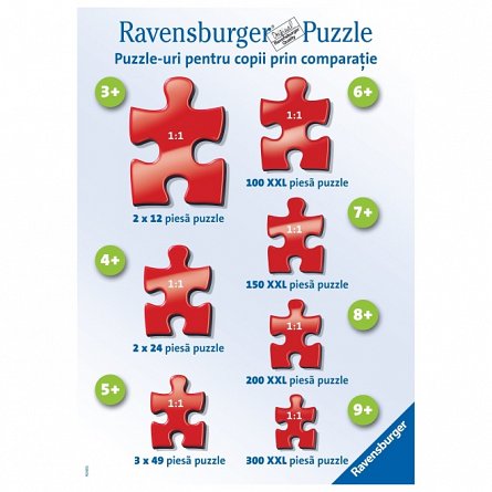 Puzzle Ravensburger - Puzzle and Play - Barca piratilor, set 2 puzzle-uri x 24 piese, plus 4Y