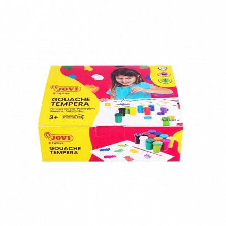 Tempera Jovi Explore, set 12 bucati, 12 culori x 15 ml