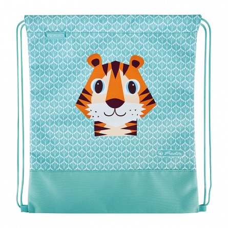 Sac sport Herlitz, 36.5 x 40.5 x 0.5 cm, Cute Animals Zebra, Turtle, Koala, Tiger