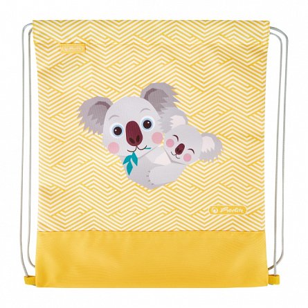 Sac sport Herlitz, 36.5 x 40.5 x 0.5 cm, Cute Animals Zebra, Turtle, Koala, Tiger
