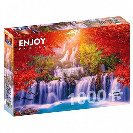 Puzzle Enjoy - Thee Lor Su Waterfall in Autumn, Thailand, 1000 piese