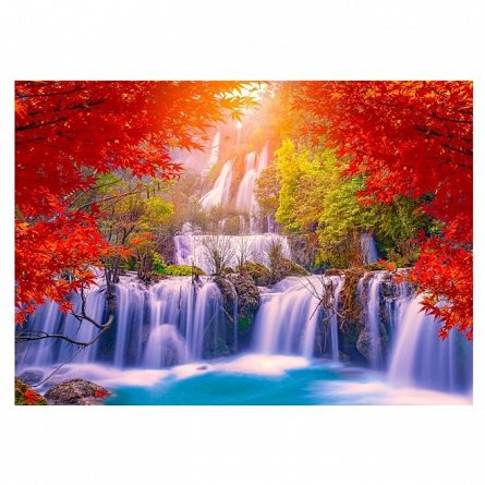 Puzzle Enjoy - Thee Lor Su Waterfall in Autumn, Thailand, 1000 piese