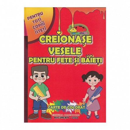 Creionase vesele pentru fete si baieti. Carte de colorat