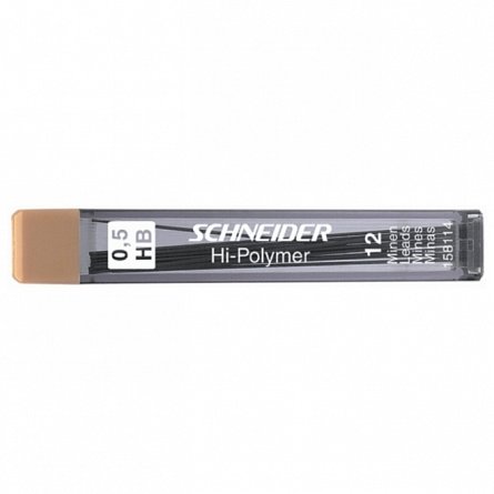 Mine creion mecanic Schneider HI-Polymer, set 12 bucati, 0.5 mm, HB