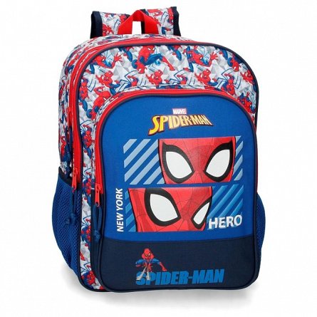 Rucsac Spiderman, 30 x 13 x 40 cm, 2 compartimente, Hero