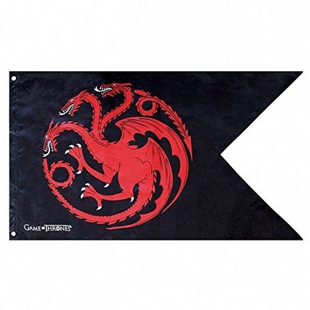 Steag Game of Thrones, 70 x 120 cm, Targaryen