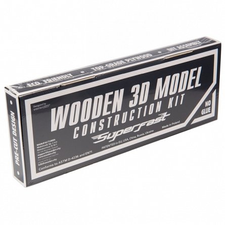 Puzzle mecanic din lemn, Wooden.City, Rally Car 4 (Porsche 911), 113 piese