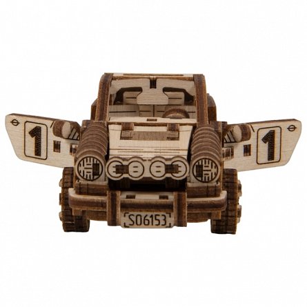 Puzzle mecanic din lemn, Wooden.City, Rally Car 4 (Porsche 911), 113 piese