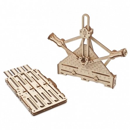 Puzzle mecanic din lemn, Ugears, STEM - Kit Aritmetic 2 in 1