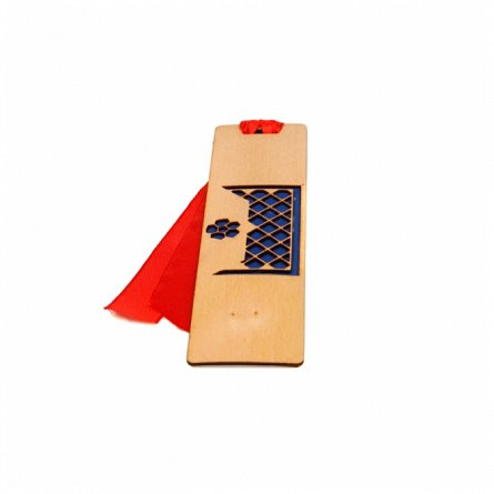 Semn de carte din lemn - model