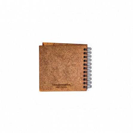 Agenda 10x10 personalizata din lemn - "Be kind!"