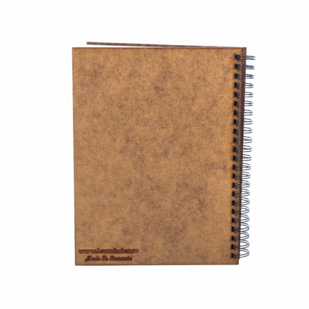 Agenda A5 personalizata din lemn - "Cei care nu cred in magie"