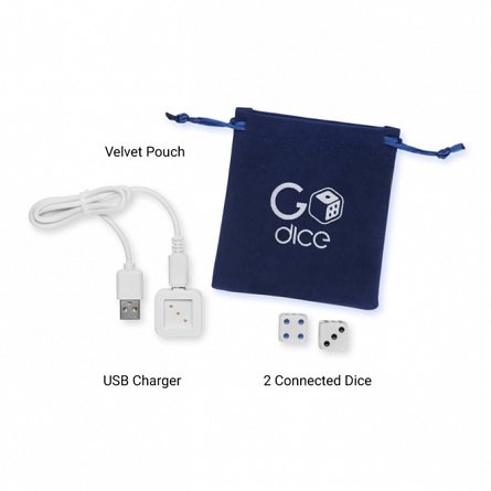 Zaruri inteligente GoDice, set 2 buc, bluetooth