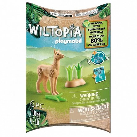 Playmobil Wiltopia - Pui de alpaca, 4 ani plus