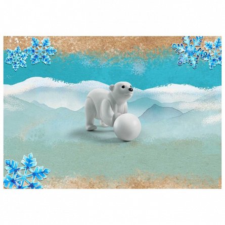 Playmobil Wiltopia - Pui de urs polar, 4 ani+