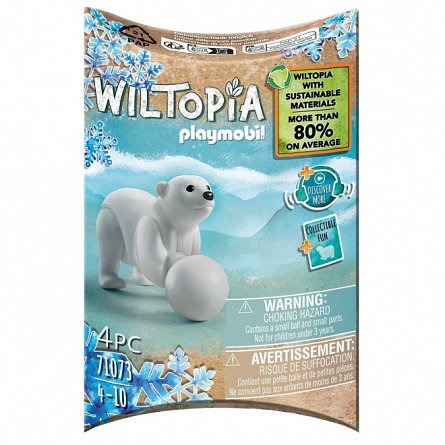 Playmobil Wiltopia - Pui de urs polar, 4 ani+