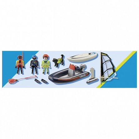 Playmobil City Action - Echipa de salvare cu caine, 4 ani plus