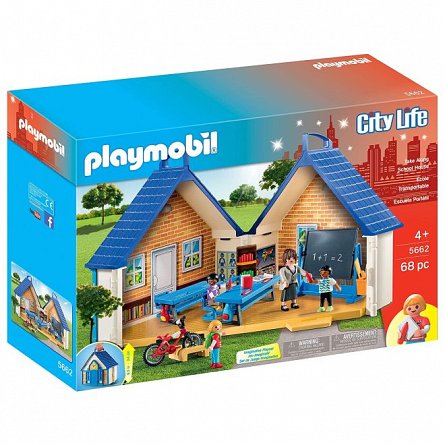 Playmobil City Life- Set mobil Scoala, 4 ani+