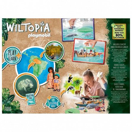 Playmobil Wiltopia - Excursie cu barca, 4 ani plus