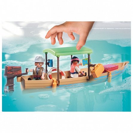 Playmobil Wiltopia - Excursie cu barca, 4 ani plus