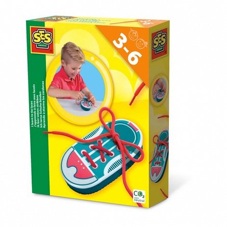 SES - Set educativ, Invat sa leg sireturile, 3 ani plus