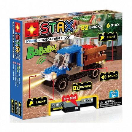 Stax - Camion de ferma, cu lumini si sunete, 6 ani plus