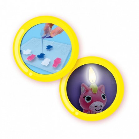 Set creativ Lumanari, Animale Vesele, 5 ani, SES