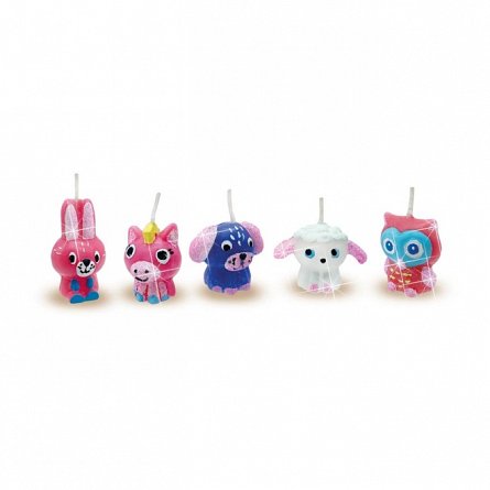 Set creativ Lumanari, Animale Vesele, 5 ani, SES