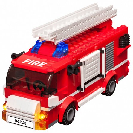 Stax - Masina de pompieri mare, cu lumini si sunete, 6 ani+