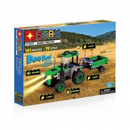 Stax - Tractor, cu lumini si sunete, 10 ani plus