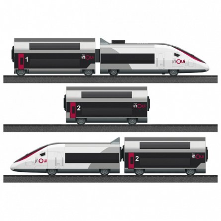 Start set trenulet electric Marklin TGV Duplex, my world