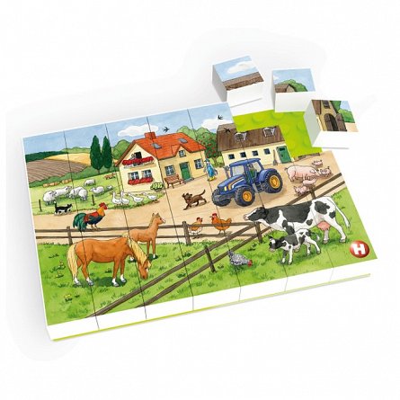 Puzzle - Ferma ferma, 35 piese, 4ani plus