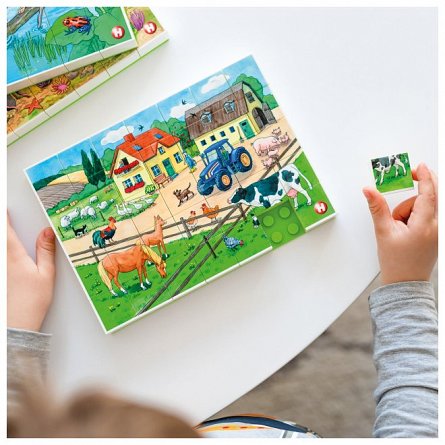 Puzzle - Ferma ferma, 35 piese, 4ani plus