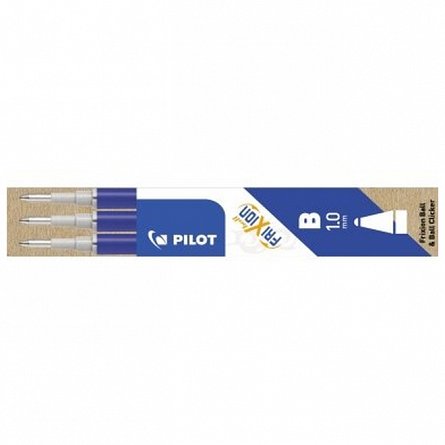 Rezerva roller Pilot FriXion Ball, set 3 bucati, 1.0 mm, albastru
