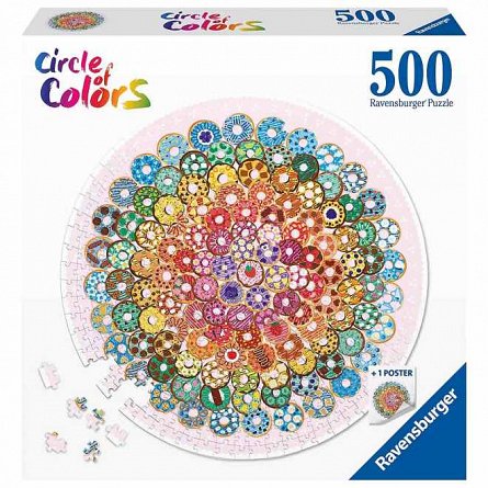 Puzzle Cerc gogosi Americane, 500 piese