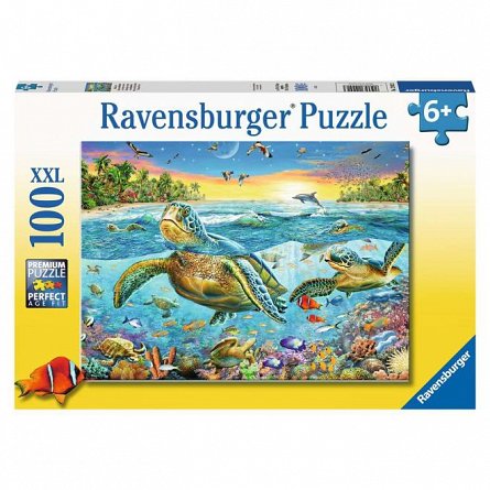 Puzzle Testoase, 100 piese