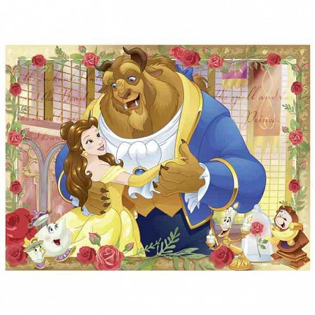 Puzzle Disney Frumoasa si Bestia, 100 piese
