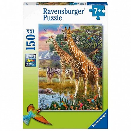 Puzzle Girafe in africa, 150 piese