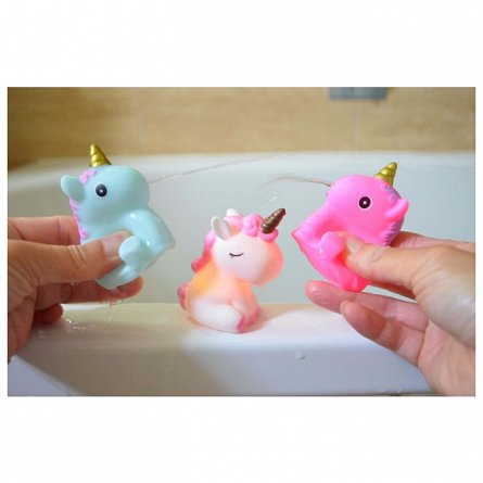 Set Unicorni cu LED pentru baie