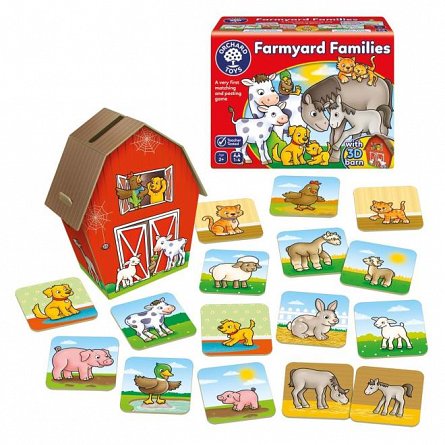 Joc educativ Familii de la Ferma FARMYARD FAMILIES