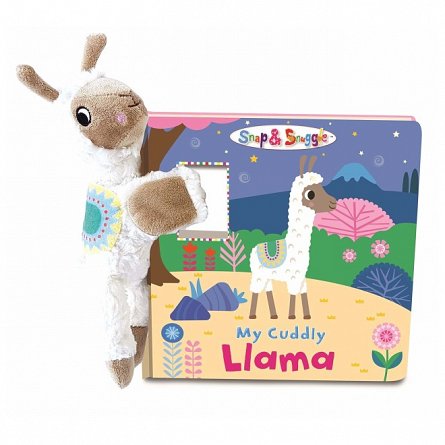 Lama Mea Dragalasa in Cutie - animalut de plus si carticica in limba engleza
