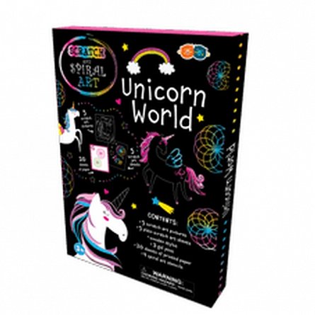Set Creatie Scratch and Spiral - Lumea Unicornilor