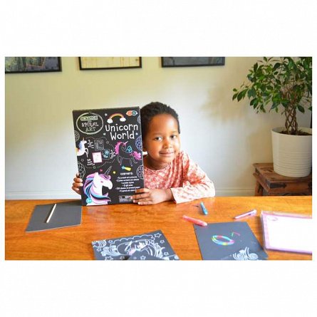 Set Creatie Scratch and Spiral - Lumea Unicornilor