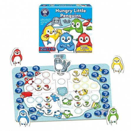 Joc de societate Pinguini Mici si Flamanzi HUNGRY LITTLE PENGUINS