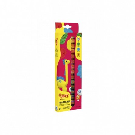 Plastilina Jovi, set 15 culori x 15 g, cutie carton