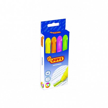 Textmarker Jovi Neon, cu gel, set 4 bucati, 4 culori