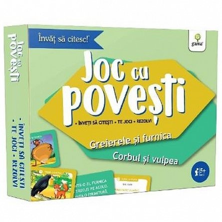 Joc cu povesti: Greierele si furnica. Corbul si vulpea 5 ani plus