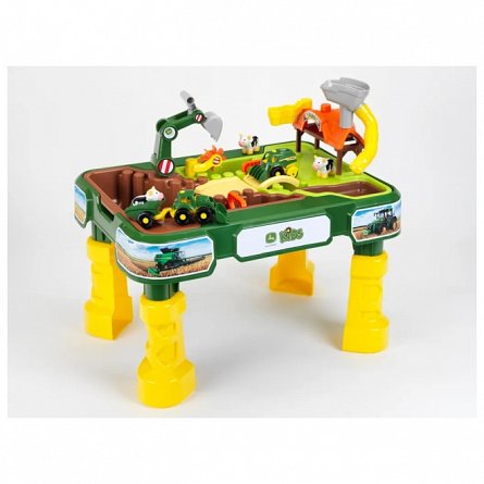 Masuta de joaca cu apa si nisip 2 in 1 - Ferma John Deere