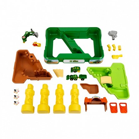 Masuta de joaca cu apa si nisip 2 in 1 - Ferma John Deere