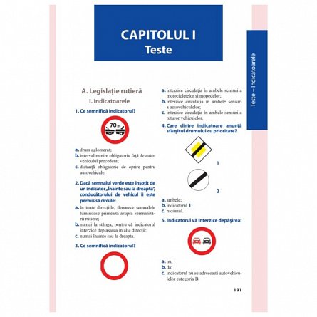 Curs de legislatie rutiera 2023. Intrebari si teste